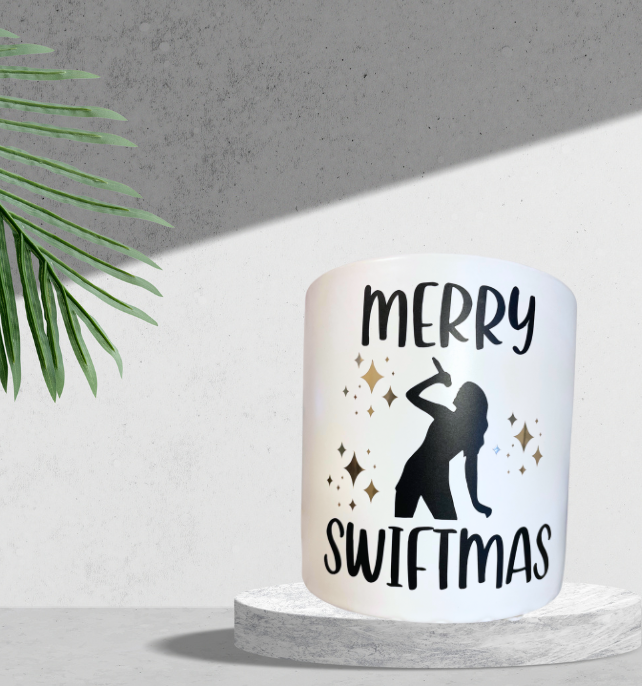 *NEW* Merry Swiftmas Planter- Bejeweled