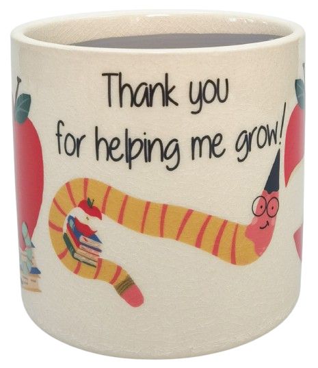 * NEW *   Thank You Bookworm Planter -Teacher Present End of Year Gift