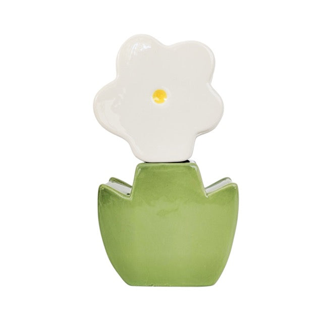 Alice Flower Double Vase – cute ceramic propagation vase with three openings for cuttings or blooms