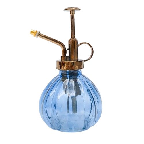 Coloured glass plant mister – vintage-style spray bottle for indoor plants and gifts for gardeners