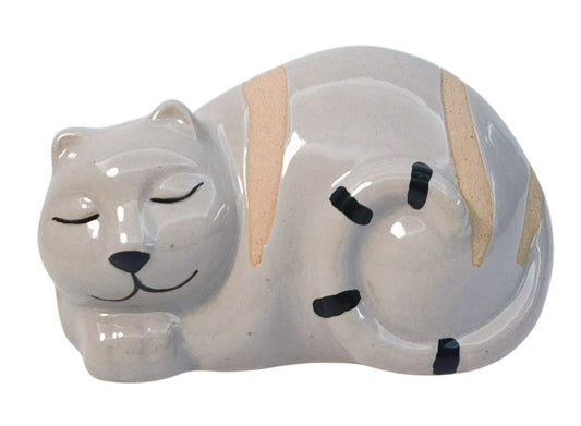 Ceramic cat pot hanger – bisque plant pot accessory for cat mums and gardeners