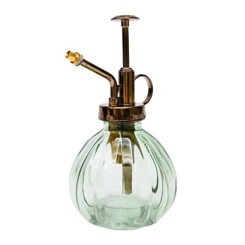 Coloured glass plant mister – vintage-style spray bottle for indoor plants and gifts for gardeners