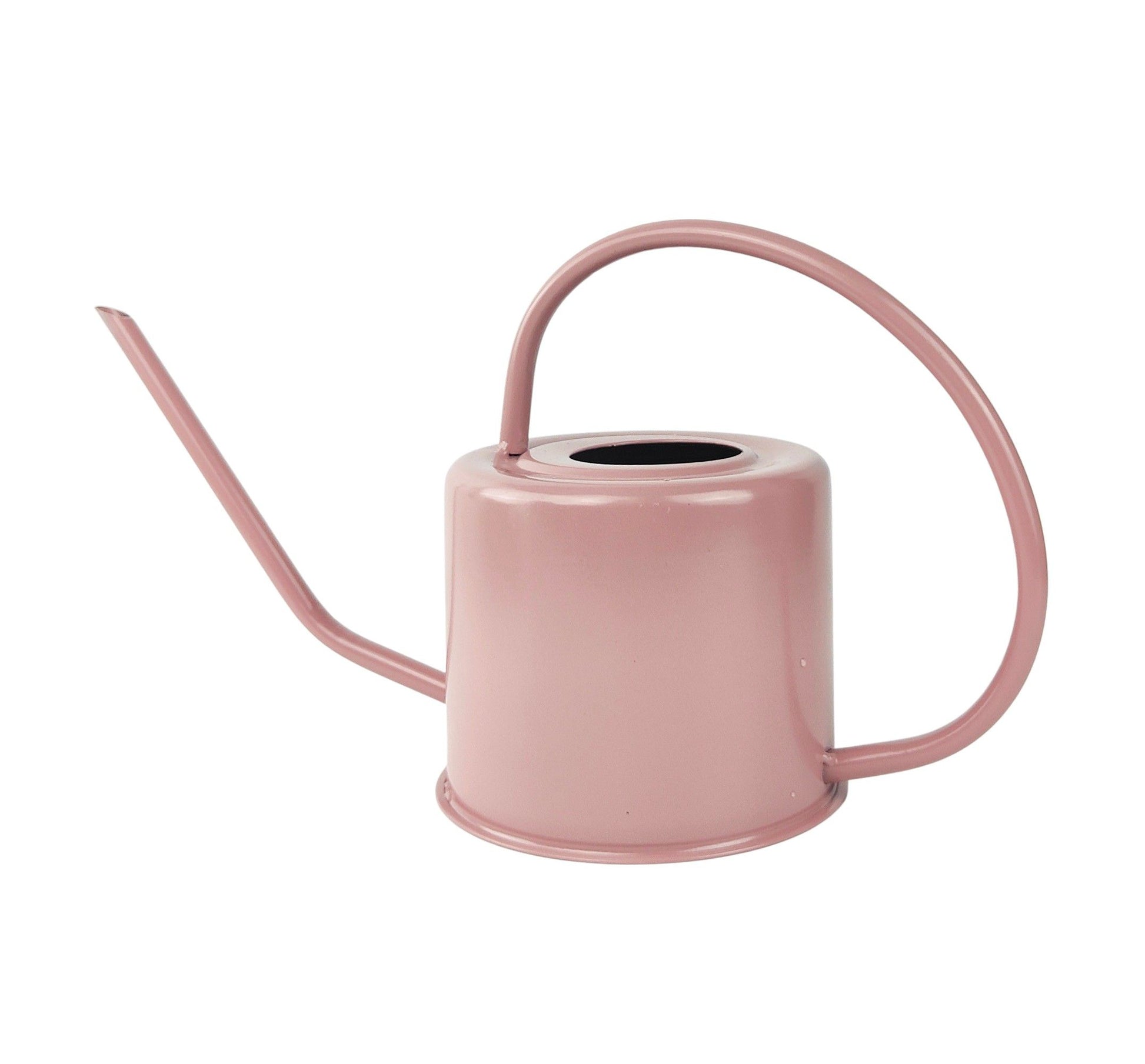 Dusty rose pink watering can – stylish metal watering can gift for indoor plant lovers and gardeners