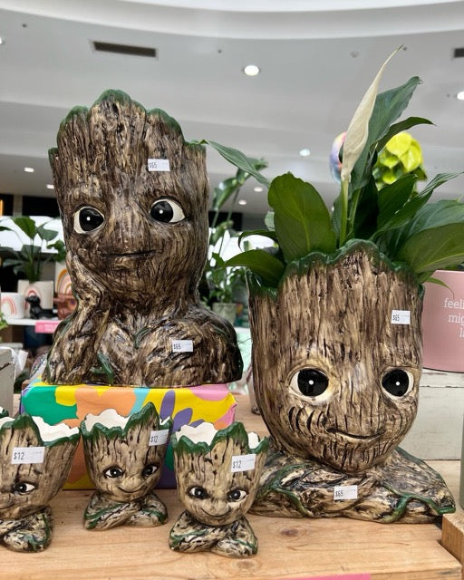 cute ceramic groot planters for indoor plants