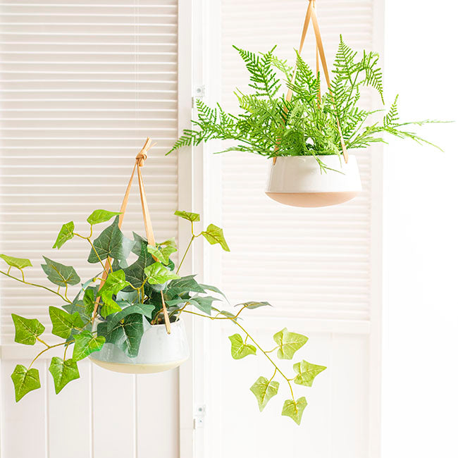 hanging dolomite planters white and sage koch and co, FUN plant pots, gifts for plant lovers, gifts for gardeners, funny plant pots, novelty plant pots, indoor plant pot,garden pots in Brisbane, plant pots Brisbane, plant pots near me, indoor planter pot, pot planter, indoor plant pots Brisbane, interesting plant pot,
