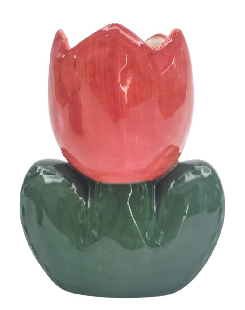 Red Tulip Vase