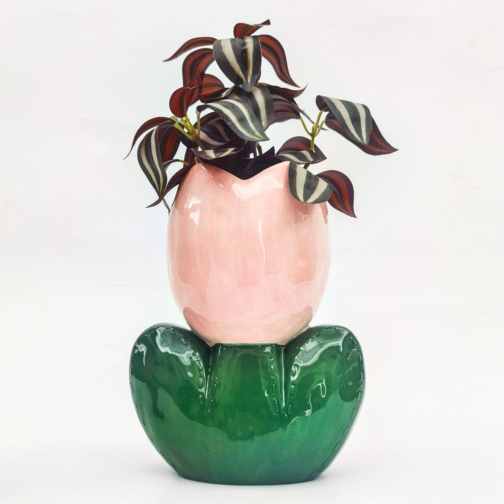 Pink Tulip Vase