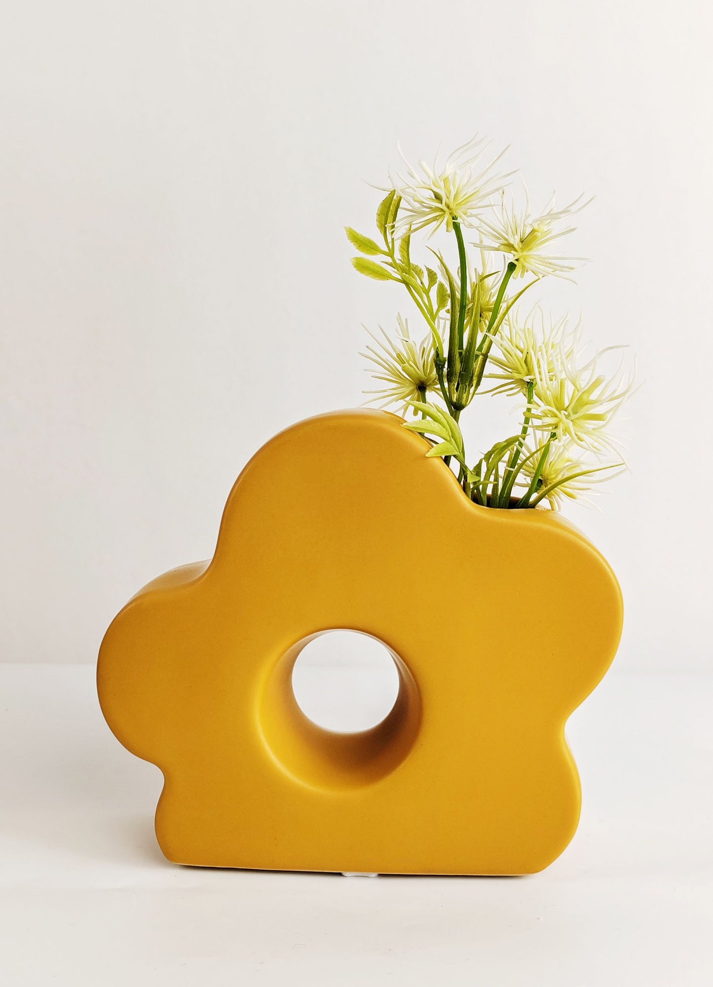 Groovy Flower Vase Yellow