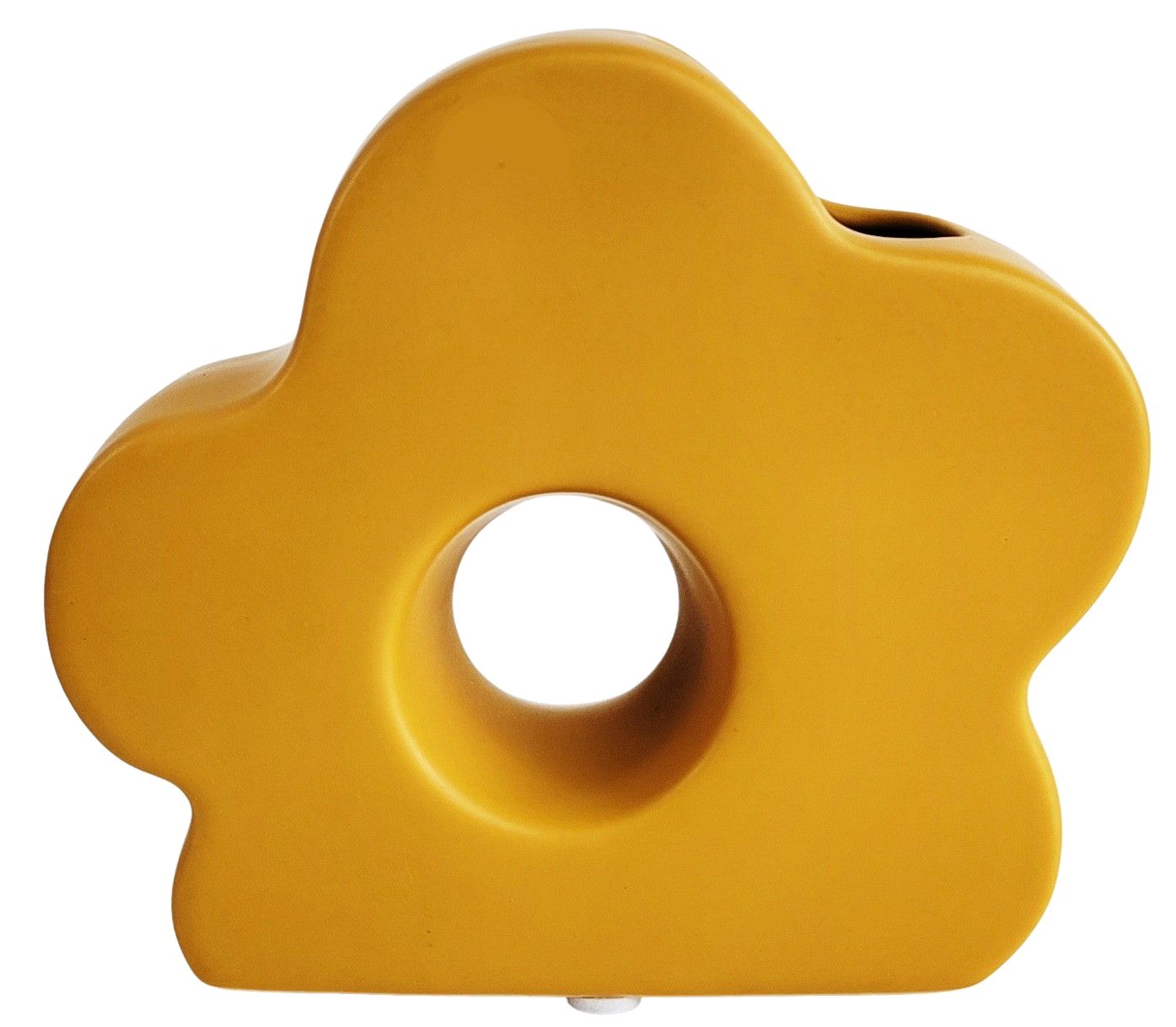 Groovy Flower Vase Yellow