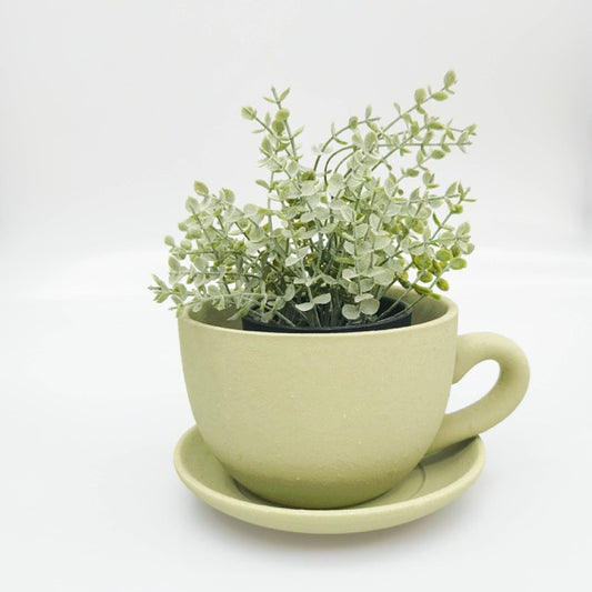 *NEW* Tea Cup Planter Sage