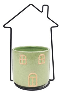 Light Green House Planter