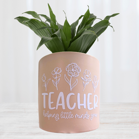 'Teacher- Helping Little Minds Grow' Planter