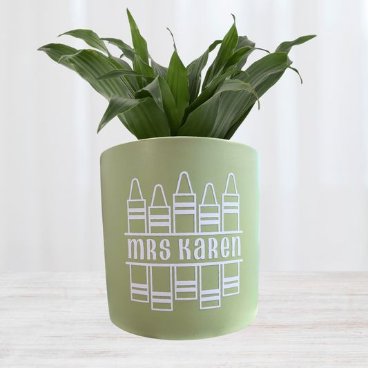 Personalised Teacher Planter