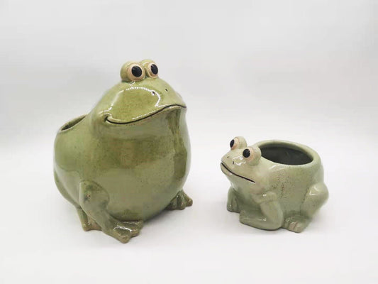 Large Frog Planter