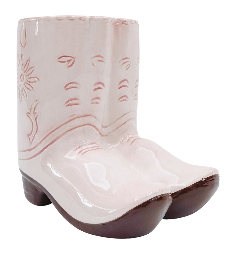 *SALE* Cowboy Boots Planter Pink