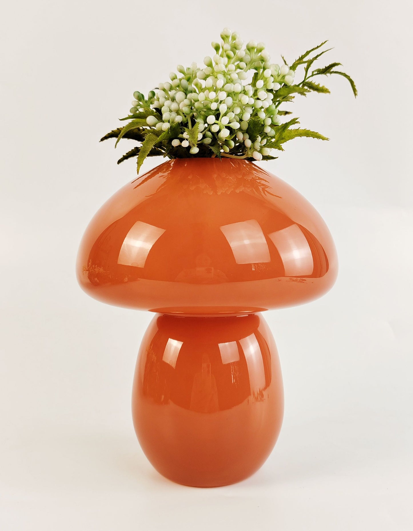 *NEW* Jasyln Frosted Toadstool Glass Vase
