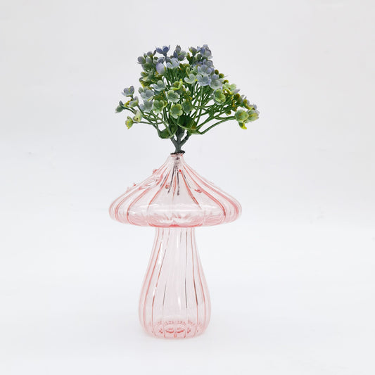 *NEW* Pink Toadstool Propagation Glass Vase