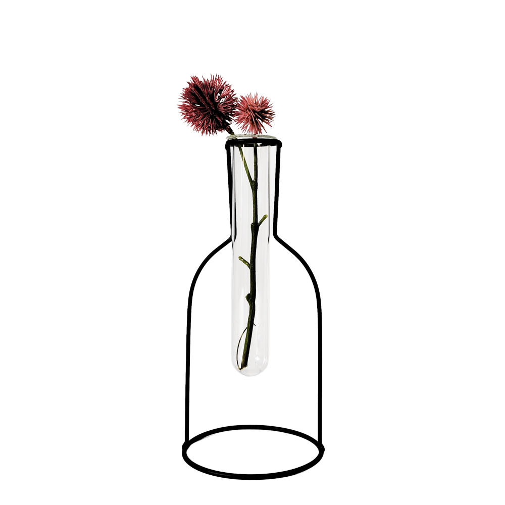 Kinkora Bottle Frame Test Tube Propagation Vase Black