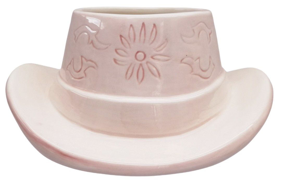 *NEW* Cowboy Hat Planter Pink
