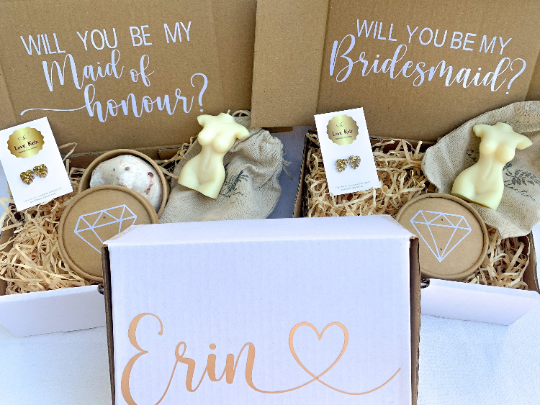 Bridesmaid Gift Box, Maid of Honour Gift, Will you be my Bridesmaid Box, Gift for Bridesmaids